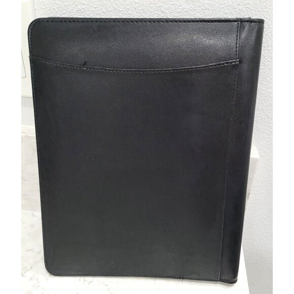 Case It Black Faux Leather Padfolio with Notepad Multi-Slot Organizer & Pockets - Picture 2 of 9